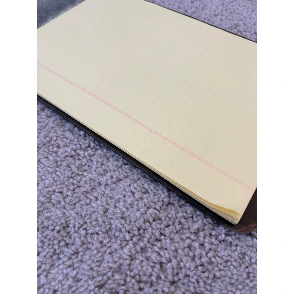 Vintage UIC‎ Hardboard Clipboard 15 x 9 Metal Clip Holder Made in USA Office